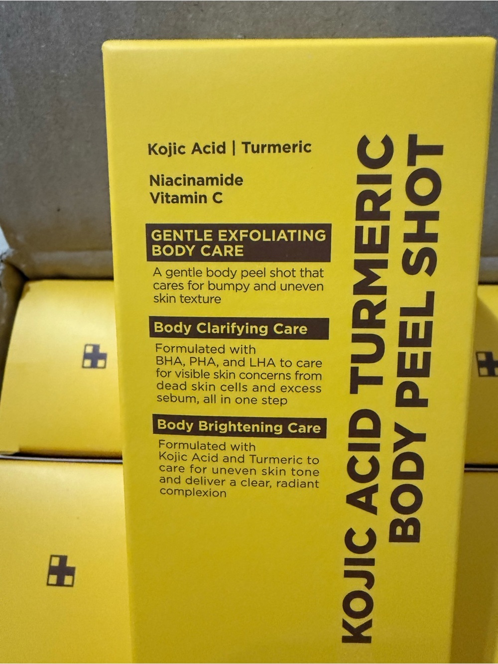 Kojic Acid Turmeric Body Peel Shot Cleanser & Exfoliant - Yellow